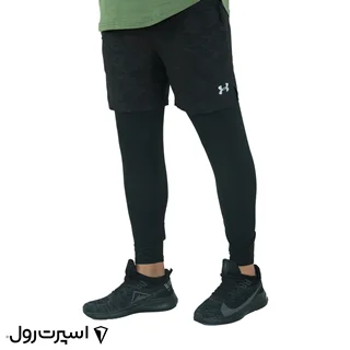 شلوارک ورزشي لگ دار آندرآرمور 916 | مشكي