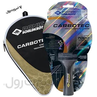 راكت پينگ پنگ دونيك مدل Carbotec LEVEL 7000  به همراه کیف