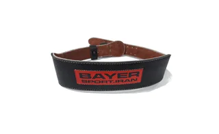 کمربند بدنسازی چرم باریک BAYER