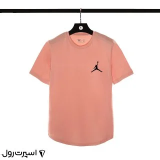 تيشرت نخي جردن يقه گرد | صورتي 407