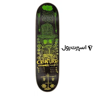 دک اسکیت برد کریچر CREATURE MAGIC HANDS LG BLACK 8.5 SKATEBOARD DECK