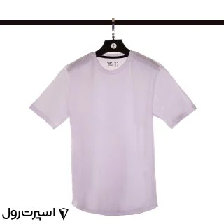 تيشرت نخي ساده يقه گرد | سفيد 404